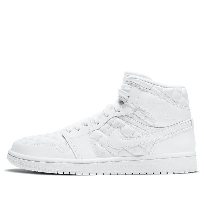 (WMNS) Air Jordan 1 Mid SE 'White Quilted'  DB6078-100 Epoch-Defining Shoes