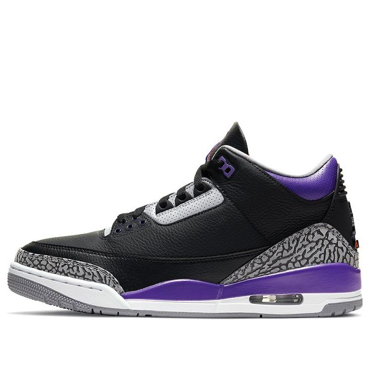 Air Jordan 3 Retro 'Court Purple'  CT8532-050 Signature Shoe